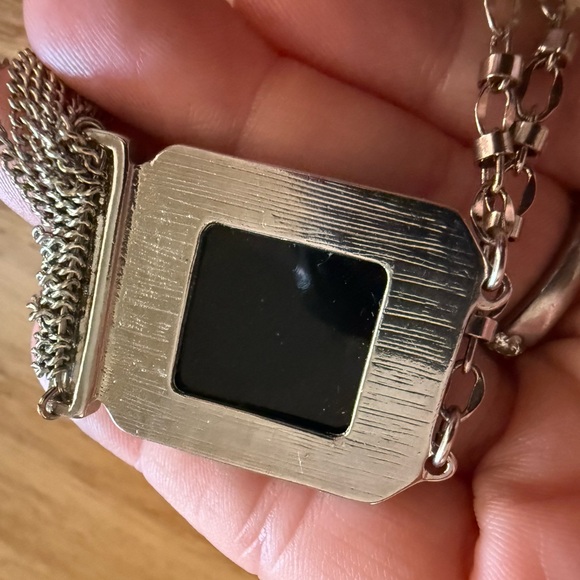 Silver Necklace with Black Pendant White House black market - Picture 7 of 8